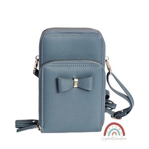 Faux Leather Phone Crossbody Wallet Small Bag